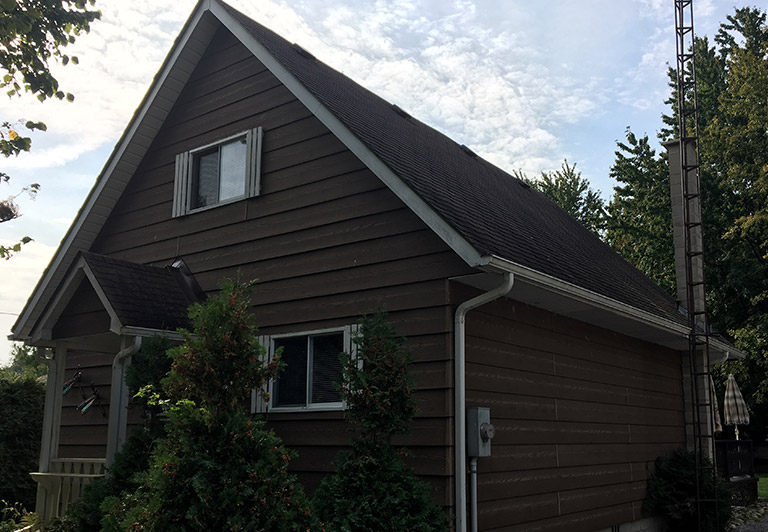 Landmark Roofing Inc. before and after