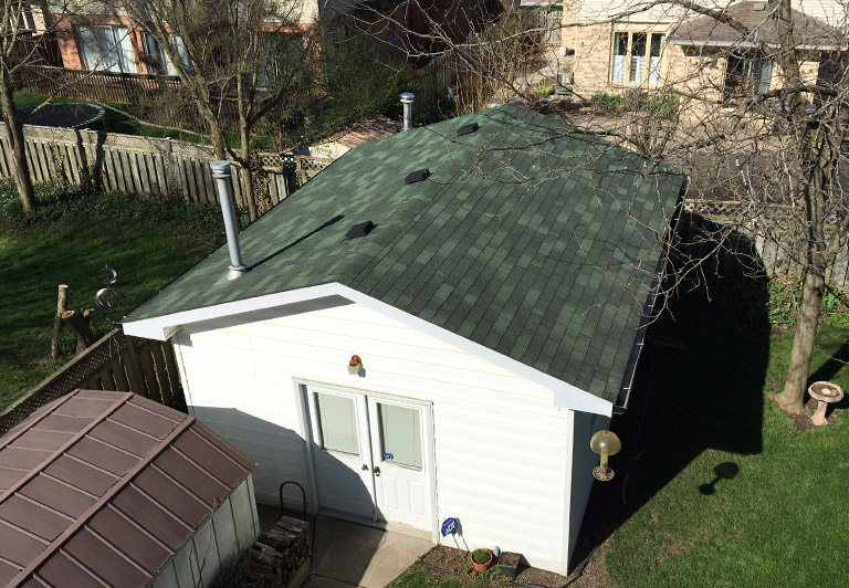 Landmark Roofing Inc. before and after